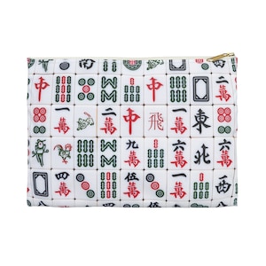 Flat Mahjong Pouch for Cash Winnings, Small Mahjong Bag, Mahjong Lover Gift, Mahjong Gift, Mah-Jongg Birthday Gift, Mah Jongg Gift