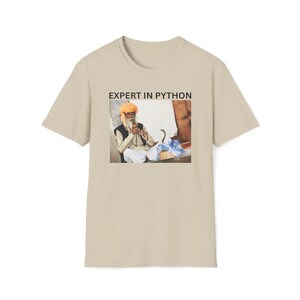 Experte für Python-Shirt, Python-Programmierer-Shirt, Software-Entwickler-Shirt, Ingenieur-Geschenk, Daten-Wissenschaftler-Shirt, KI-Forscher, analytiker-Shirt Bild 3