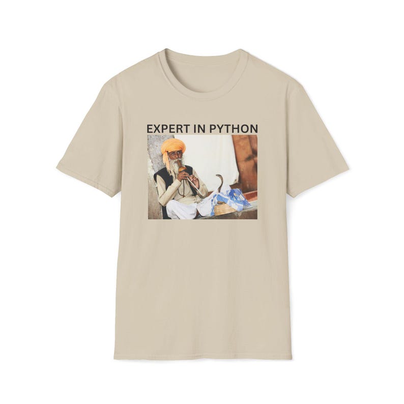 Experte für Python-Shirt, Python-Programmierer-Shirt, Software-Entwickler-Shirt, Ingenieur-Geschenk, Daten-Wissenschaftler-Shirt, KI-Forscher, analytiker-Shirt Bild 3