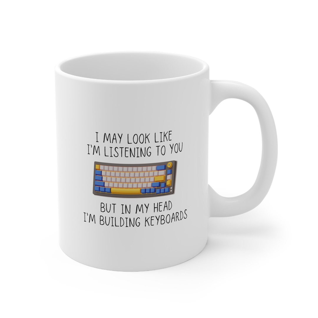 Computer Keyboard Mug Building Keyboards Mug - Mechanical Keyboard, Cherry MX, Custom ...