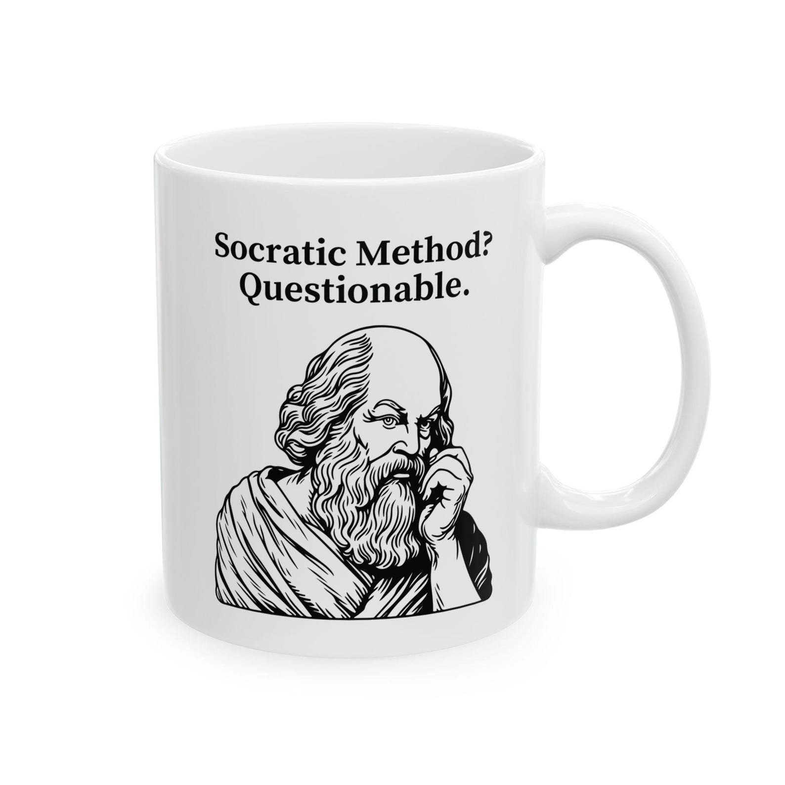 Questionable Gift Socratic Method? Questionable Mug, Philosophy Mug, Gift for Philosophy ...