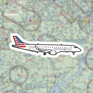 Naklejka American Eagle ERJ 175