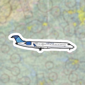 CRJ 700 United Express Regional Jet sticker Decal | Skywest Airlines | GoJet Airlines