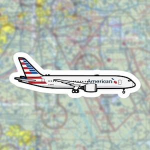 American Airlines Boeing 787 Sticker Decal