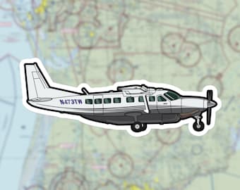 Cessna C-208b Decal - Classic Pilot Vinyl Sticker