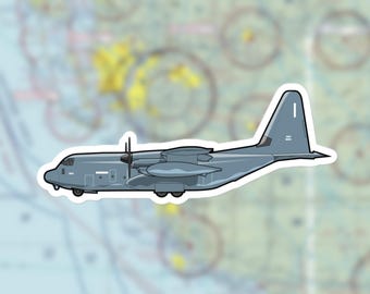 Adhesivo para Lockheed Martin MC-130J Commando II: calcomanía para avión militar cortada con precisión