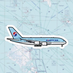 Koran Air Airbus A380 Sticker Decal