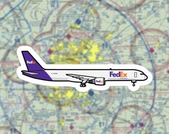FedEx Boeing 757 vrachtvliegtuigsticker