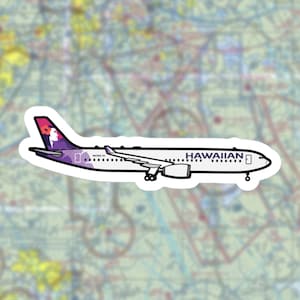 Hawaiian Airlines Airbus A330 Sticker Decal