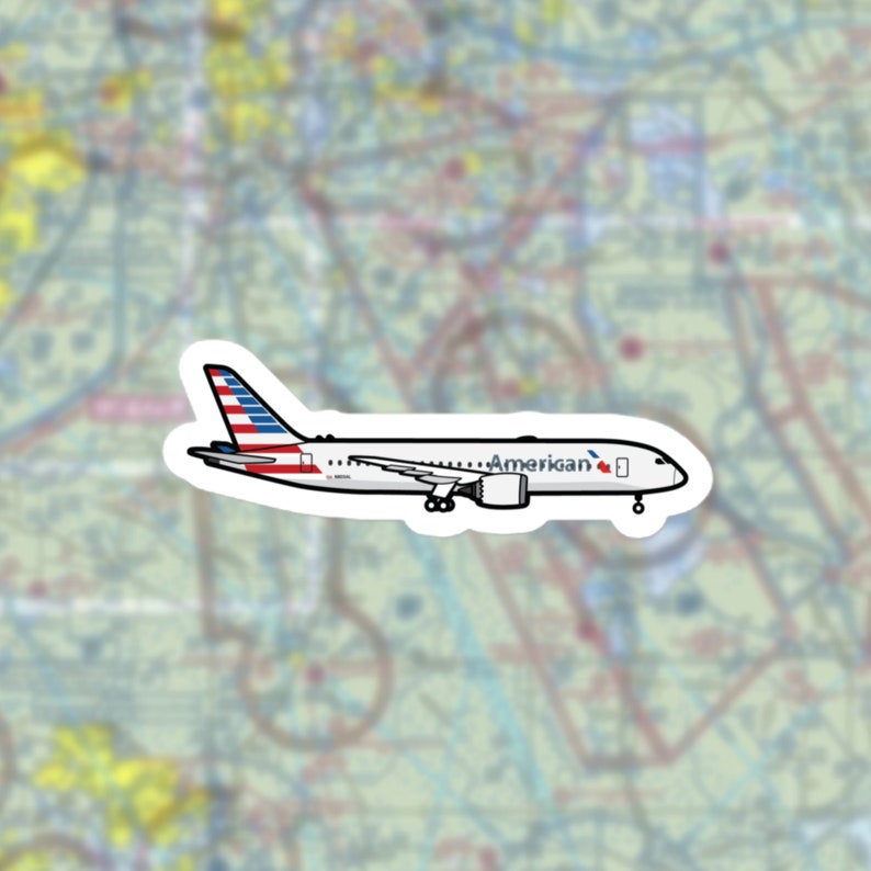 American Airlines Boeing 787 Sticker Decal - Etsy