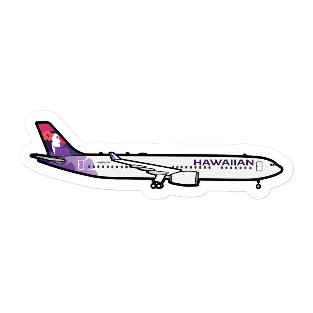 Hawaiian Airlines Airbus A330 Sticker Decal Etsy