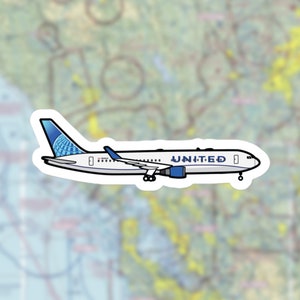 United Fluglinien Boeing 767 Aufkleber