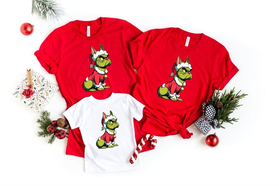 Grinch French Bulldog SVG Grinch Dog EPS Grinch Svg Etsy Canada