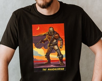 The Mandalorian Mando Unisex Premium T-shirt The Child Shirt Bounty Hunter Jedi Luke Skywalker Mandalore Gift For Men May The 4th