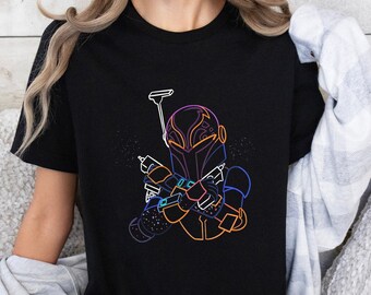 Sabine Wren Unisex Premium T-shirt Helmet Armor Jetpack Star Wars Rebels Star Wars Clothing Ahsoka Tano Disney Women Shirt Mandalorian Gift