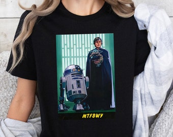 Star Wars Luke Skywalker The Mandalorian Unisex Premium T-Shirt Mai The 4th Shirt Galaxy's Edge Disney Tee Geburtstagsgeschenk für Geek für Ihn