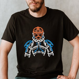 Star Wars Ahsoka Clone Trooper Unisex Premium T-shirt Clone Wars Minimalist Anakin Skywalker Shirt Captain Rex Shirt Star Wars Geschenk für Ihn