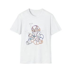 Sabine Wren Unisex Premium Camiseta Casco Armadura Jetpack Star Wars Rebels Star Wars Ropa Ahsoka Tano Disney Mujer Camisa Mandalorian Regalo White