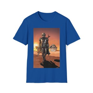 The Mandalorian y Grogu Mandalore Camiseta premium unisex La camisa infantil Cazarrecompensas Jedi Luke Skywalker Regalo para hombres El 4 de mayo Royal