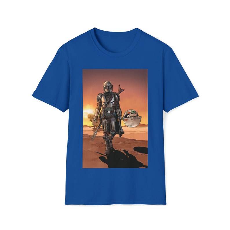 The Mandalorian y Grogu Mandalore Camiseta premium unisex La camisa infantil Cazarrecompensas Jedi Luke Skywalker Regalo para hombres El 4 de mayo Royal