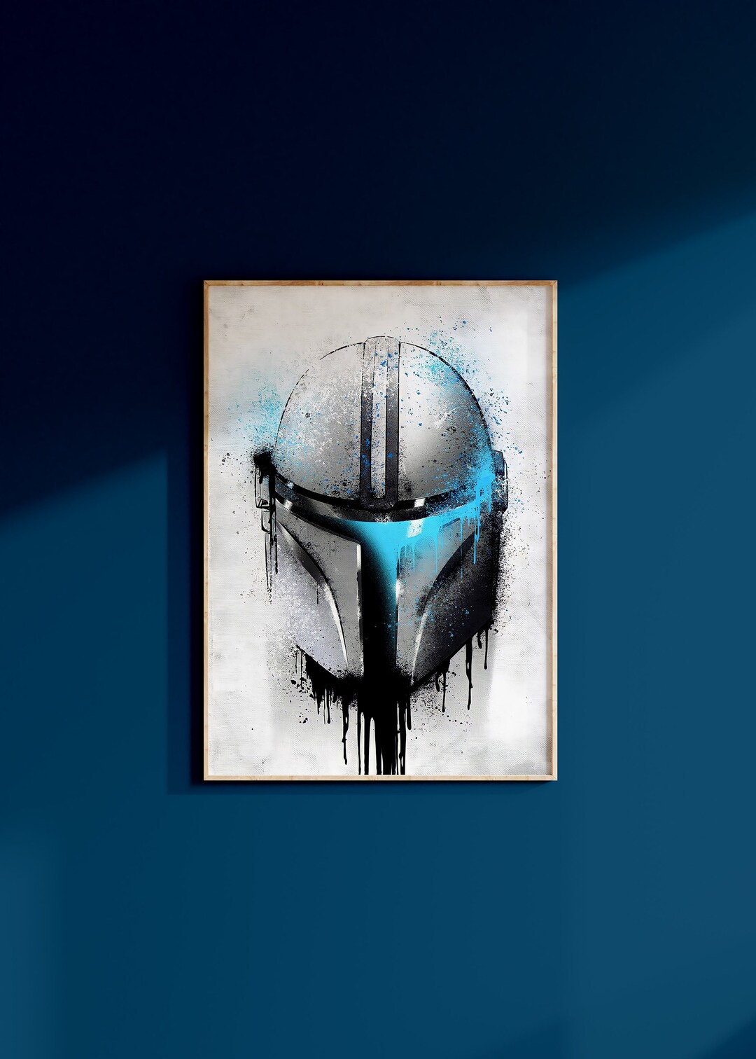 Star Wars the Mandalorian Din Djarin Poster Art Print May the 4th Wall ...