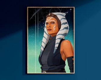 Ahsoka Tano Poster Art Print Star Wars Rebels Ezra Bridger Sabine Wren Wall Art I Am No Jedi Decor Star Wars Lover Gift Galaxy's Edge Shirt