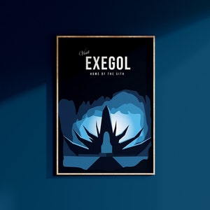 Star Wars Exegol Planet The Rise Of Skywalker Dark Side Sith Poster Print May The 4th Wall Art Galaxy&#39;s Edge Disney Birthday Gift Geek Him