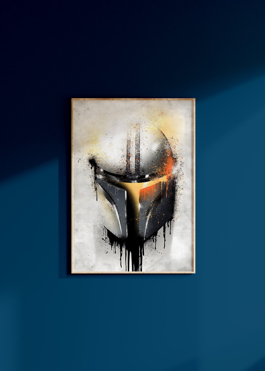 Star Wars the Mandalorian Din Djarin Poster Art Print May the 4th Wall ...