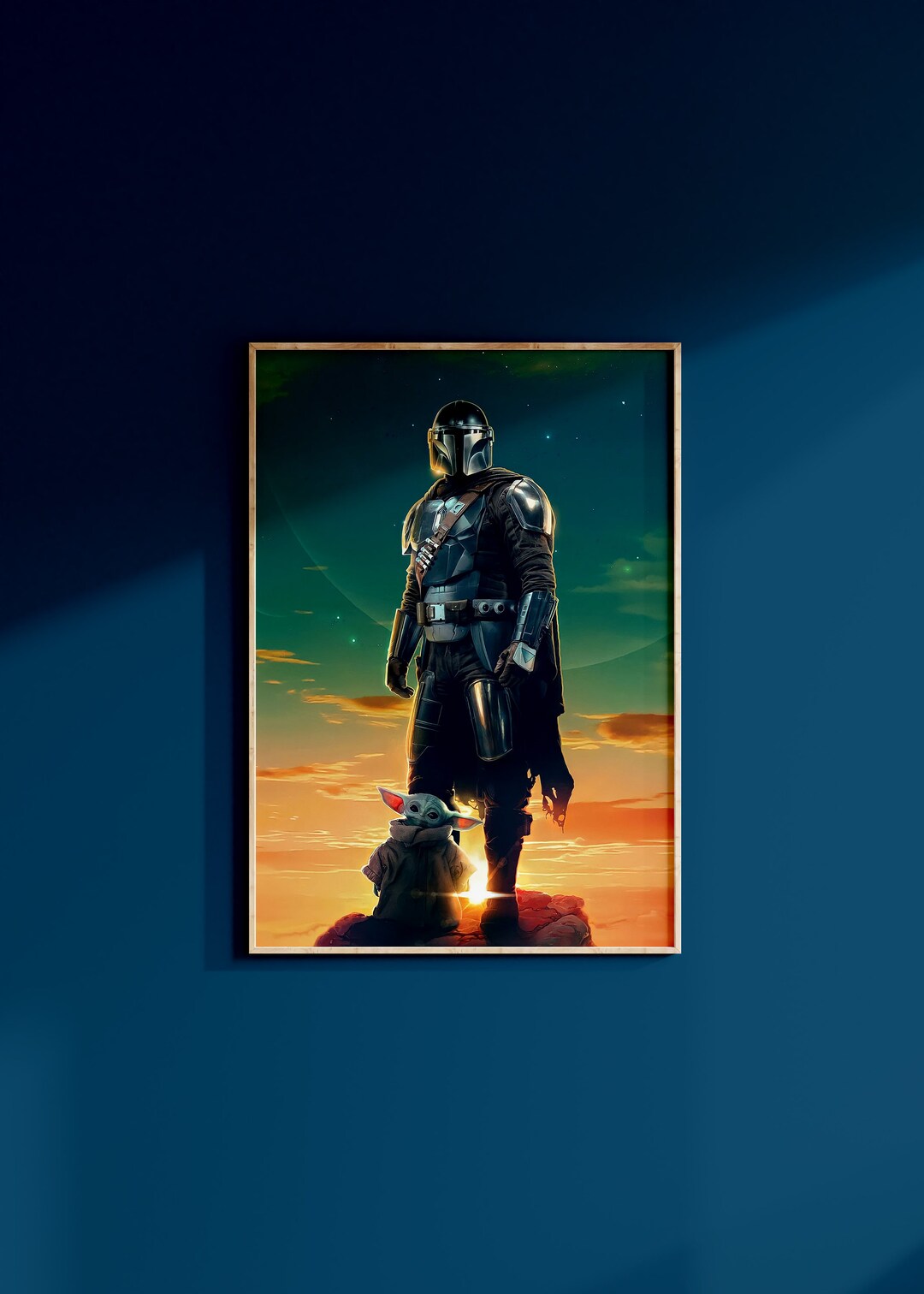 Star Wars the Mandalorian and Grogu Poster Print the Child Wall Art ...