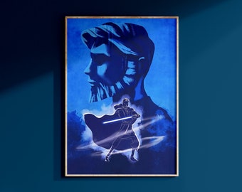 Star Wars Obi Wan Kenobi Poster Art Print May The 4th Wall Art Galaxy's Edge Disney Home Decor Birthday Gift For Geek Gift For Him