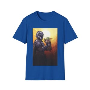 Star Wars The Mandalorian y Grogu Camiseta premium unisex La camisa infantil Cazarrecompensas Jedi Luke Skywalker Regalo para hombres El 4 de mayo Royal