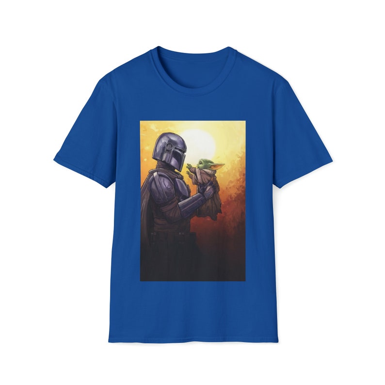 Star Wars The Mandalorian y Grogu Camiseta premium unisex La camisa infantil Cazarrecompensas Jedi Luke Skywalker Regalo para hombres El 4 de mayo Royal