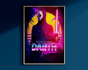 Star Wars Darth Nihilus Dark Side Sith Lord Poster Art Print May The 4th Wall Art Galaxy's Edge Disney Decor Birthday Gift For Geek For Him