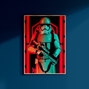 Star Wars First Order Stormtrooper Poster Art Print May The 4th Wall Art Galaxy&#39;s Edge Disney Home Decor Birthday Gift For Geek For Him