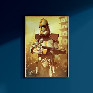 Star Wars Clone Wars 327th Commander Bly Poster Print May The 4th Home Decor Galaxy&#39;s Edge Disney Wall Art Birthday Gift For Geek For Him