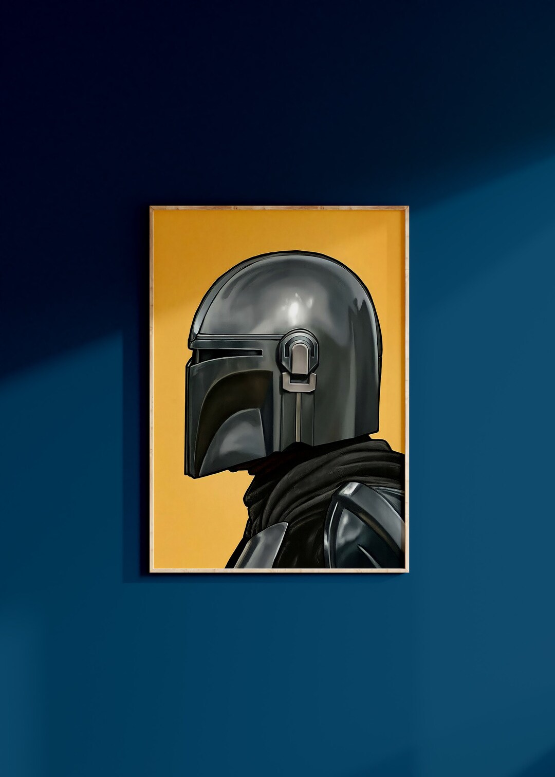 Star Wars the Mandalorian Din Djarin Poster Art Print May the 4th Wall ...