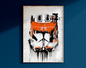 Pôster de Star Wars 212º Comandante Cody Clone Wars, arte impressa, 4 de maio, arte de parede, Galaxy&#39;s Edge, decoração da Disney, presente de aniversário para geek, para ele