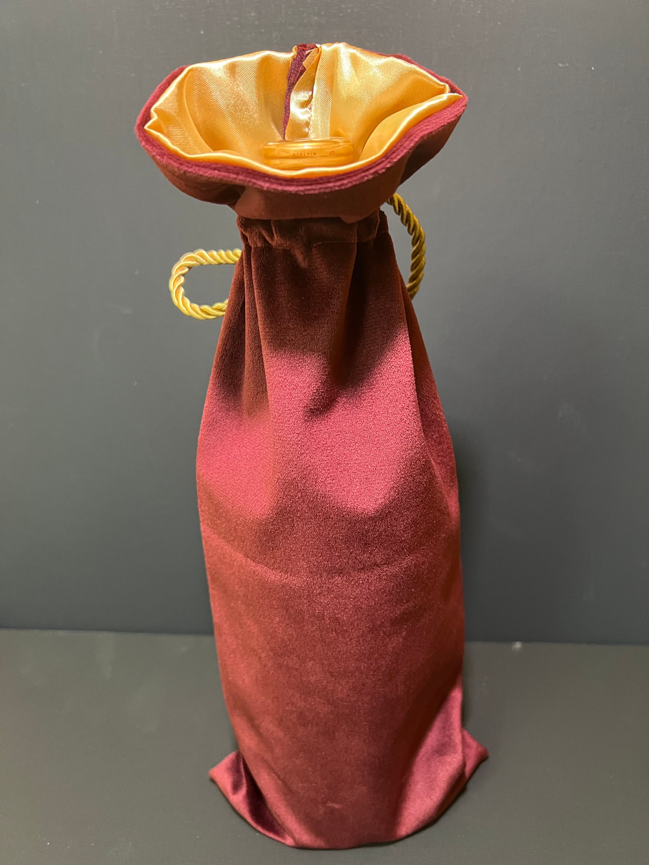 Velvet Wine Bags Etsy