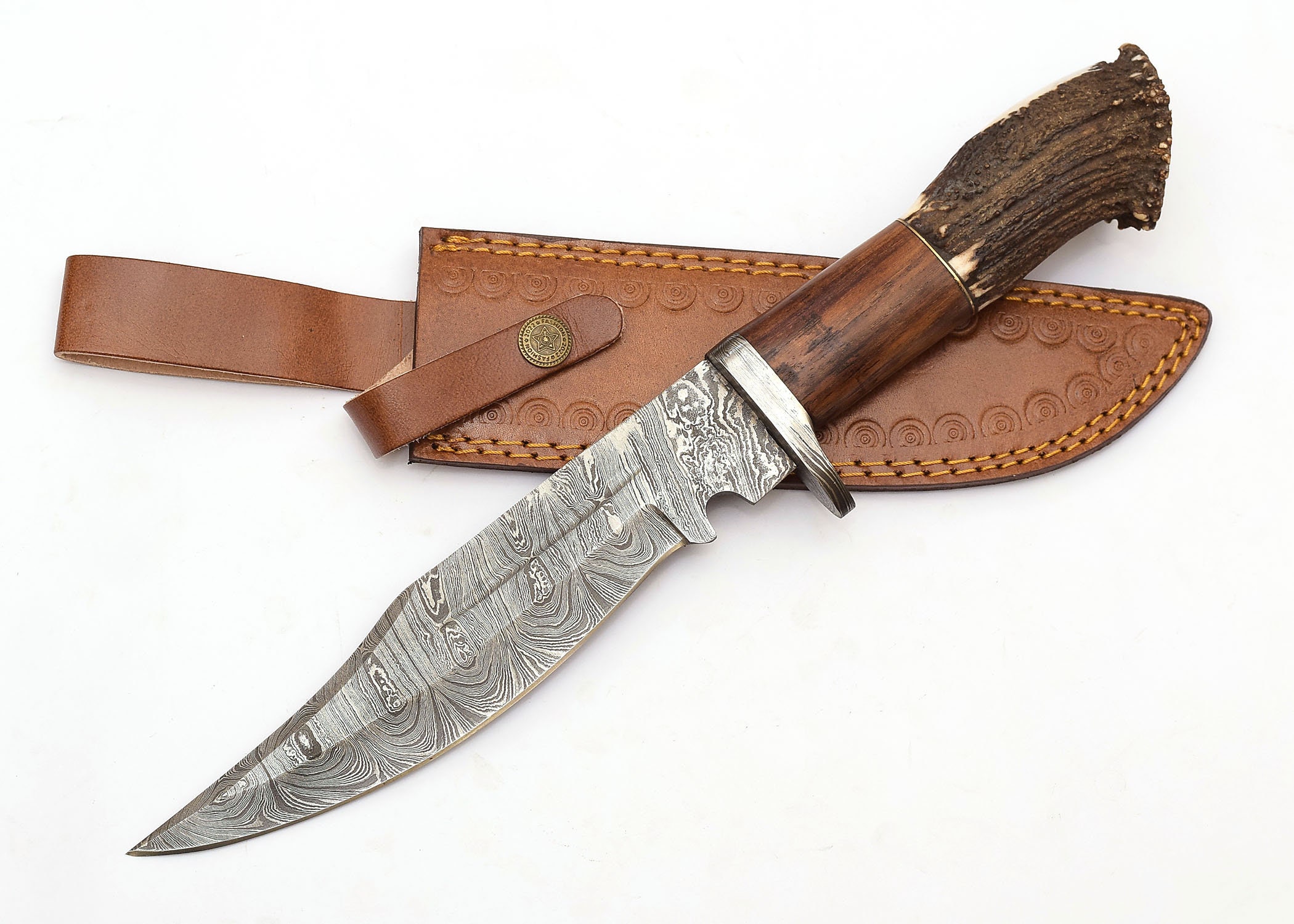 Stag Horn Damascus 10