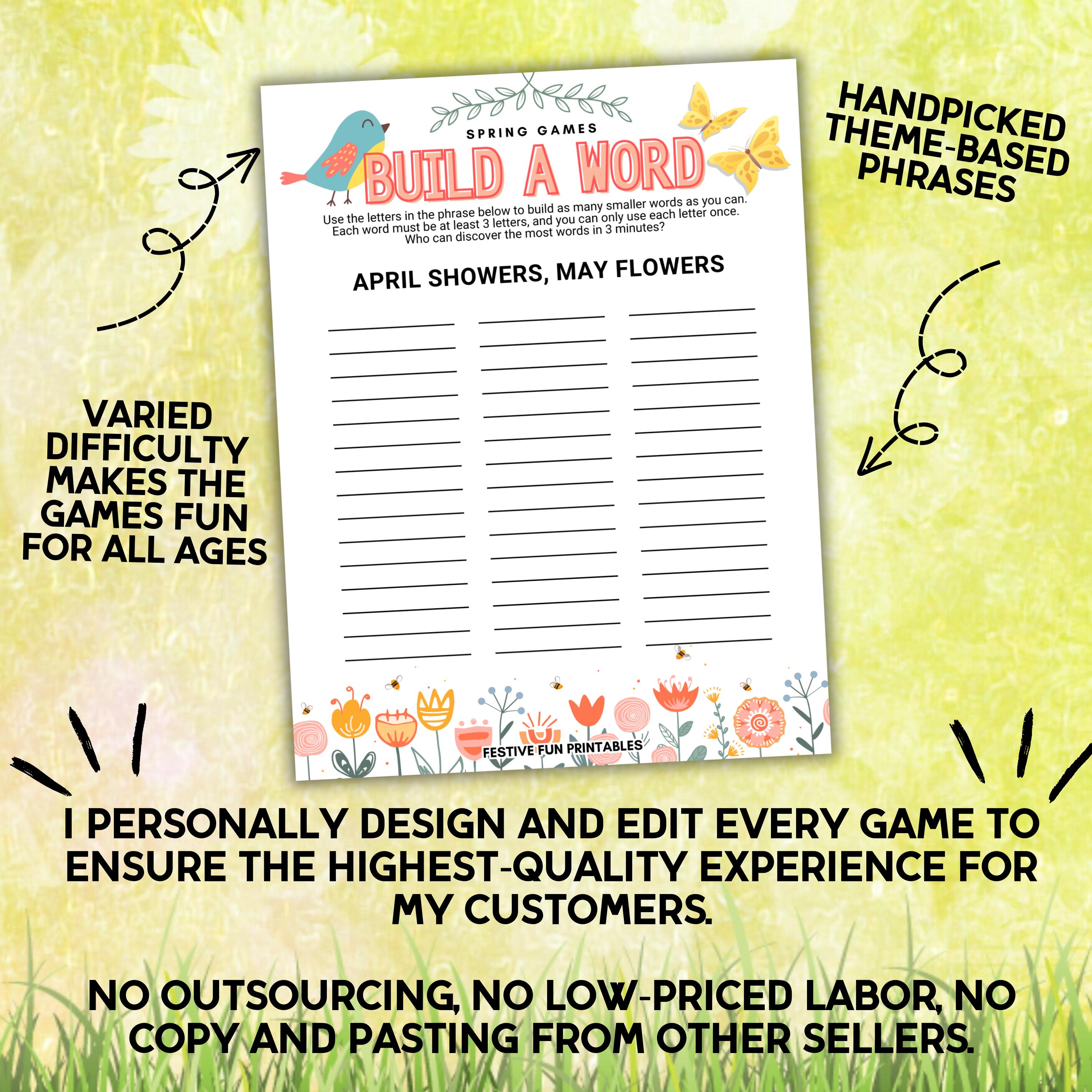 Spring Seasonal Games Bundle Printable, Spring Trivia Icebreaker Group ...