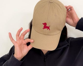 Embroidered Dachshund Dad Hat | Doxie Dog Lover Gift