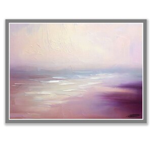 Abstract Coastal Painting, Girly Apartment Decor, Soft Pink Printable Wall Art, Beach landscape print, Contemporary wall art, Girly wall art