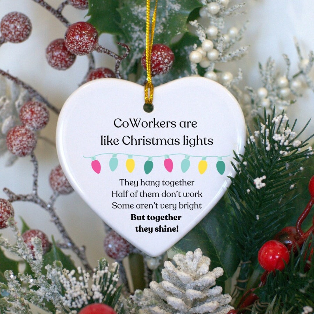 Coworker Gifts Funny Coworker Ornament Funny Coworker Gifts Etsy