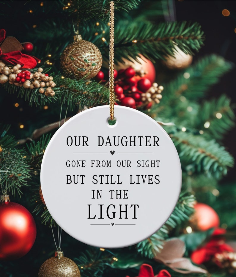 Memorial Gift for Loss of Daughter, Sympathy Ornament, Condolence Gift