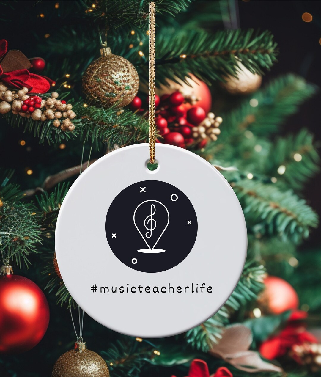 Music Teacher Gifts, Music Teacher Ornament, Gift for Music Teacher