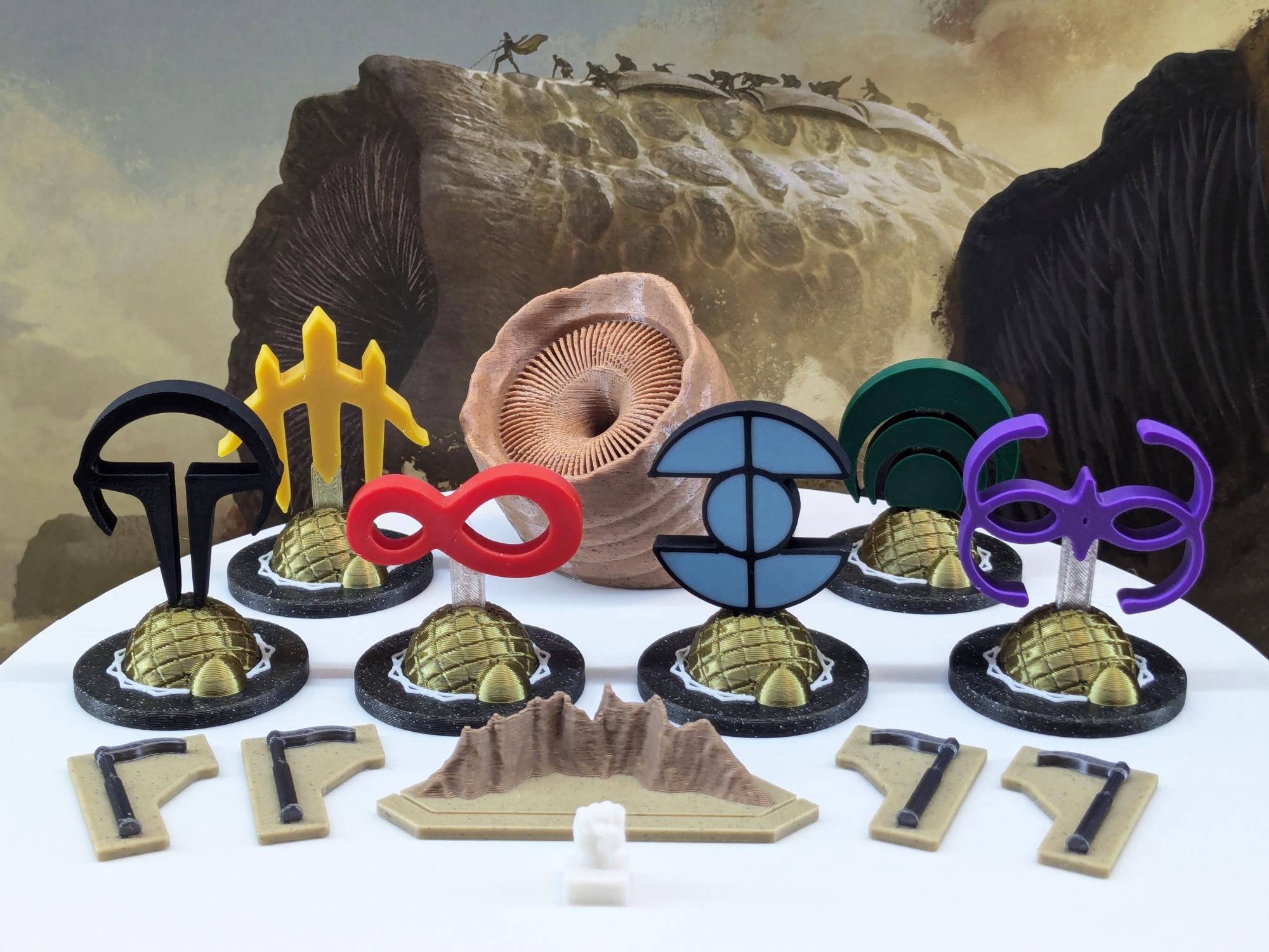 Dune: Imperium Uprising board element upgrade set