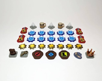 Token set compatible with Clank! Adventuring Party