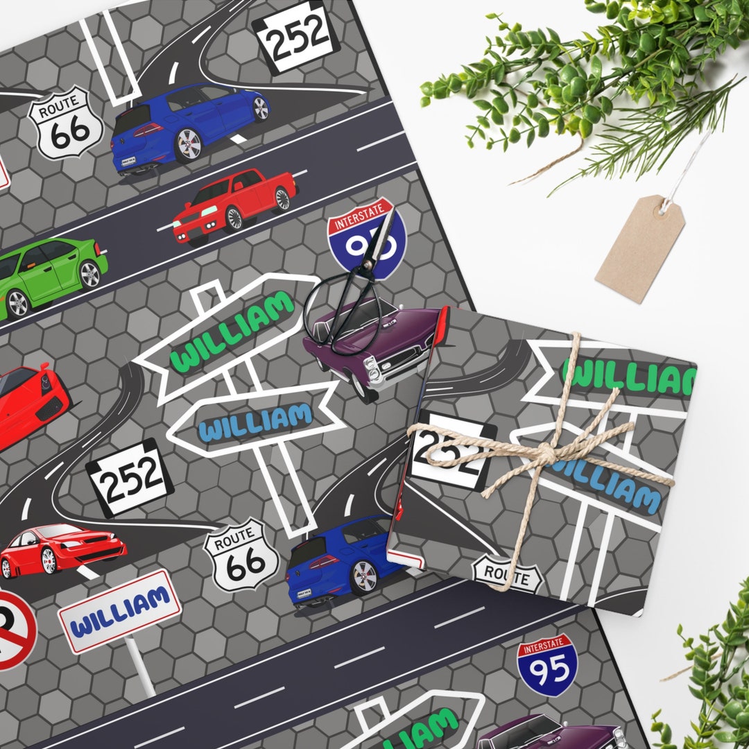 Personalized Birthday Wrapping Paper Birthday Wrapping Paper Etsy
