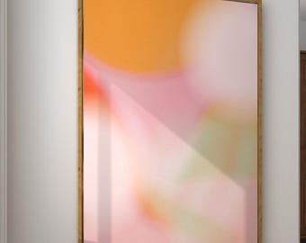 Leinwand: Aura Wall Art Orange Gradient Print Indie Room Decor Dopamin Poster Spiritual Gift for her Housewarming Gift Aura Canvas Art