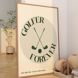 golf poster golfball wall art sports poster golf gift for mum golf gift for dad gift for golfer gift for her gift for him minimalistic art